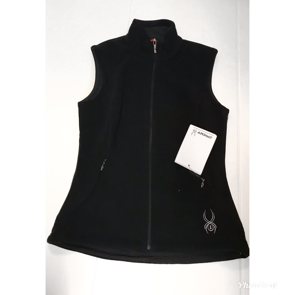 Spyder Essential Fleece Vest Black